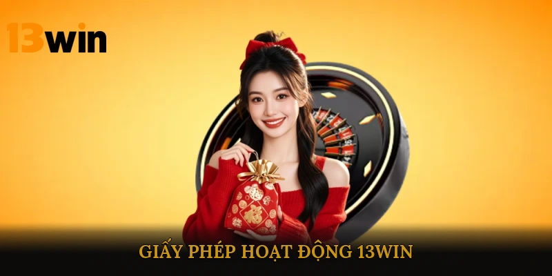 giấy phép hoạt động 13win